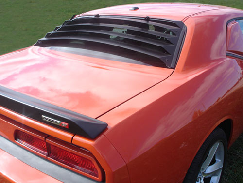 Willpak Aluminum Rear Window Louvers 08-up Dodge Challenger - Click Image to Close